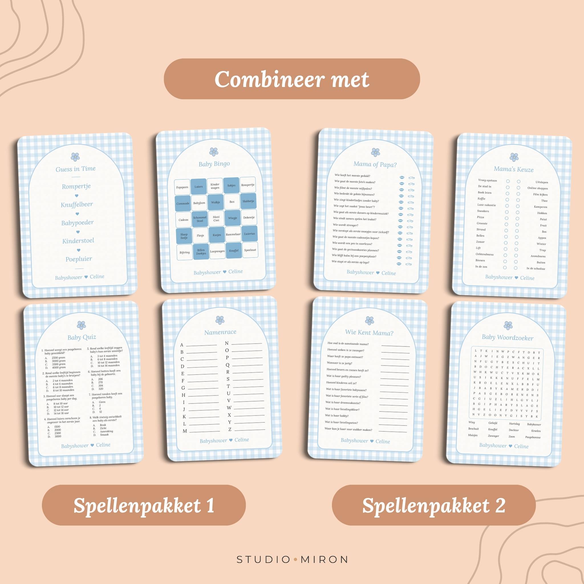 Starterspakket | Gingham Blauw