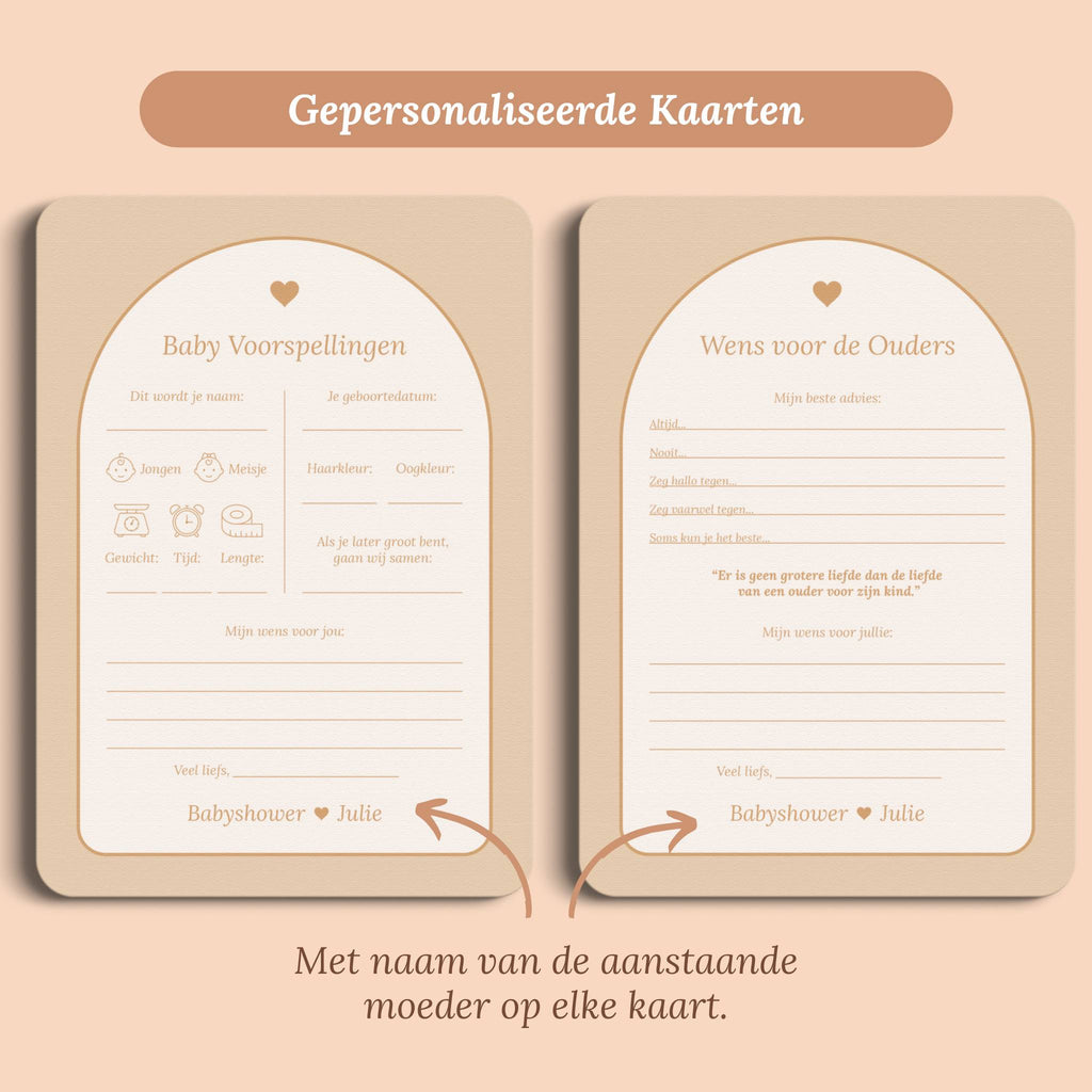 Invulkaarten Pakket | Boho Zand met Beertje