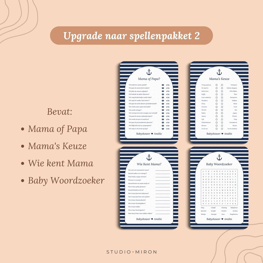 Baby Woordzoeker | Navy Blue