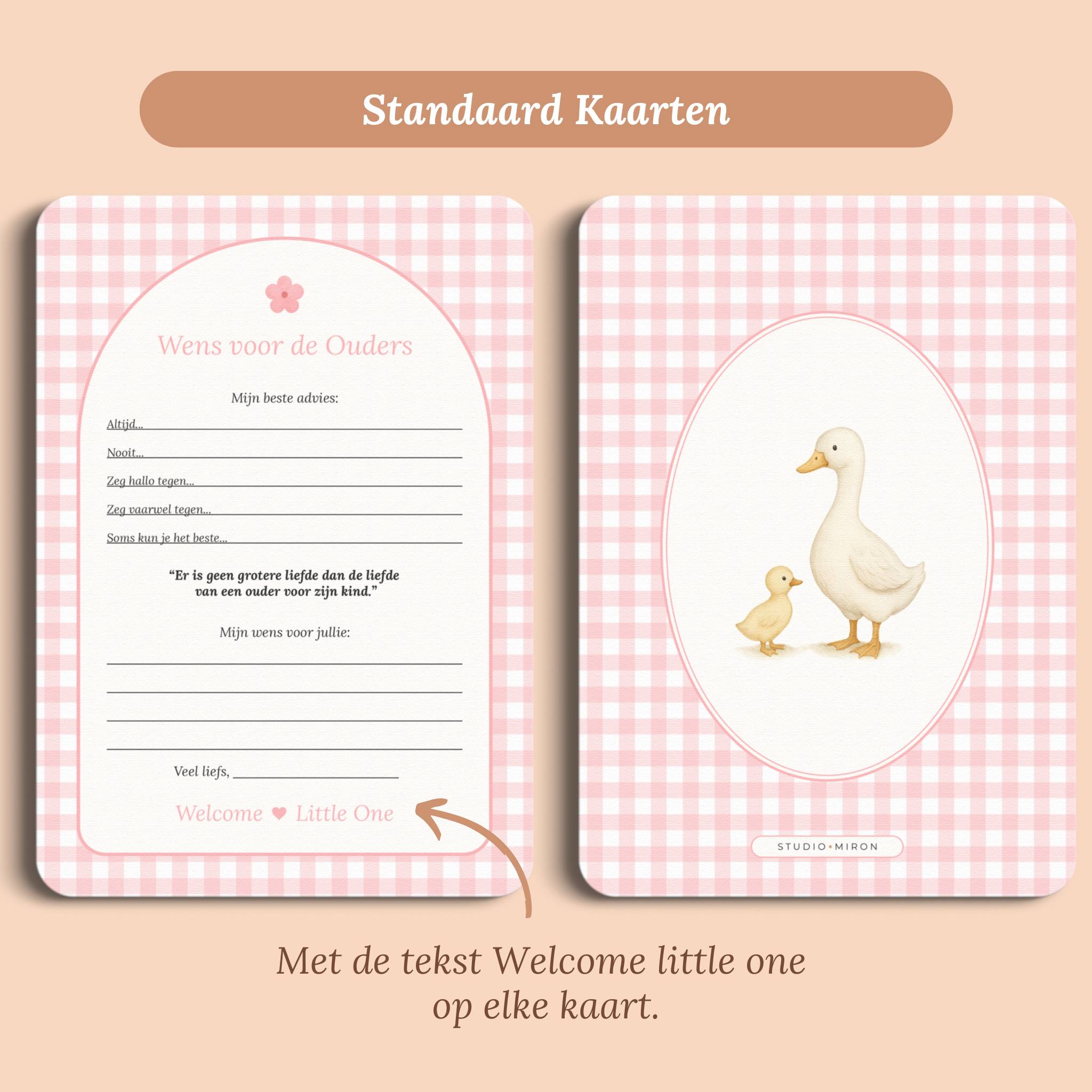 Wens voor de Ouders | Gingham Roze