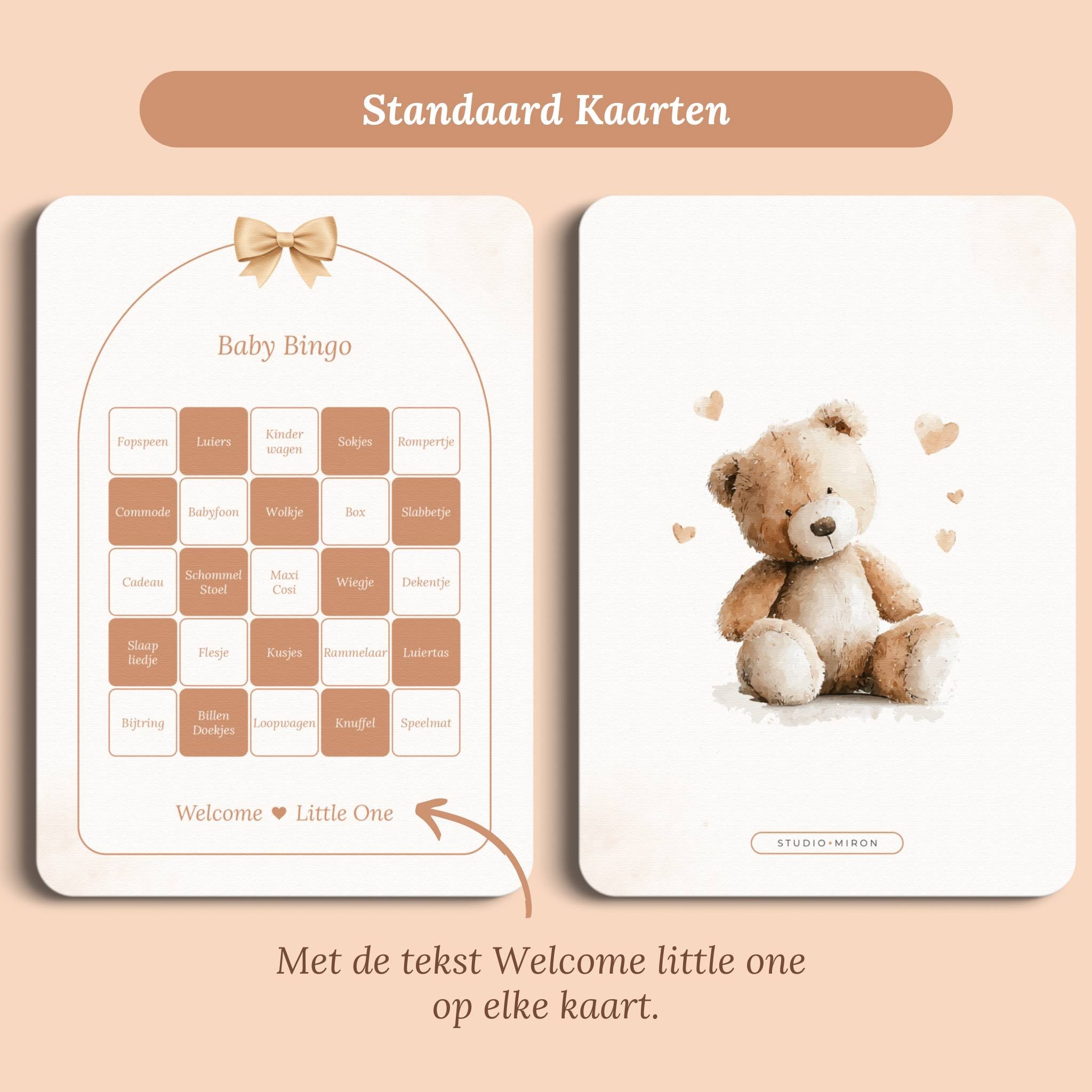 Babyshower Spil – Baby Bingo | Boho Sløjfe