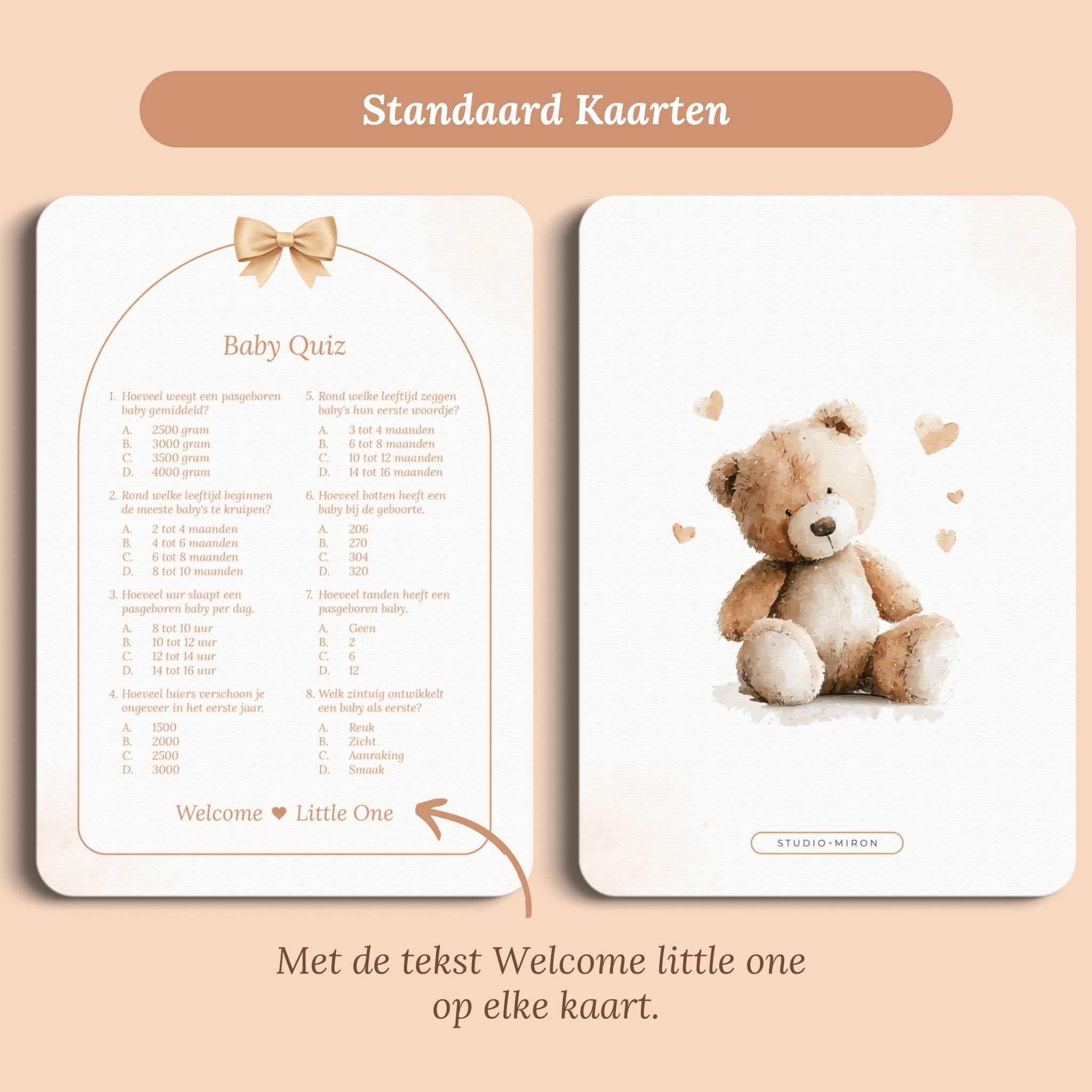 Babyshower Spil – Baby Quiz | Boho Sløjfe