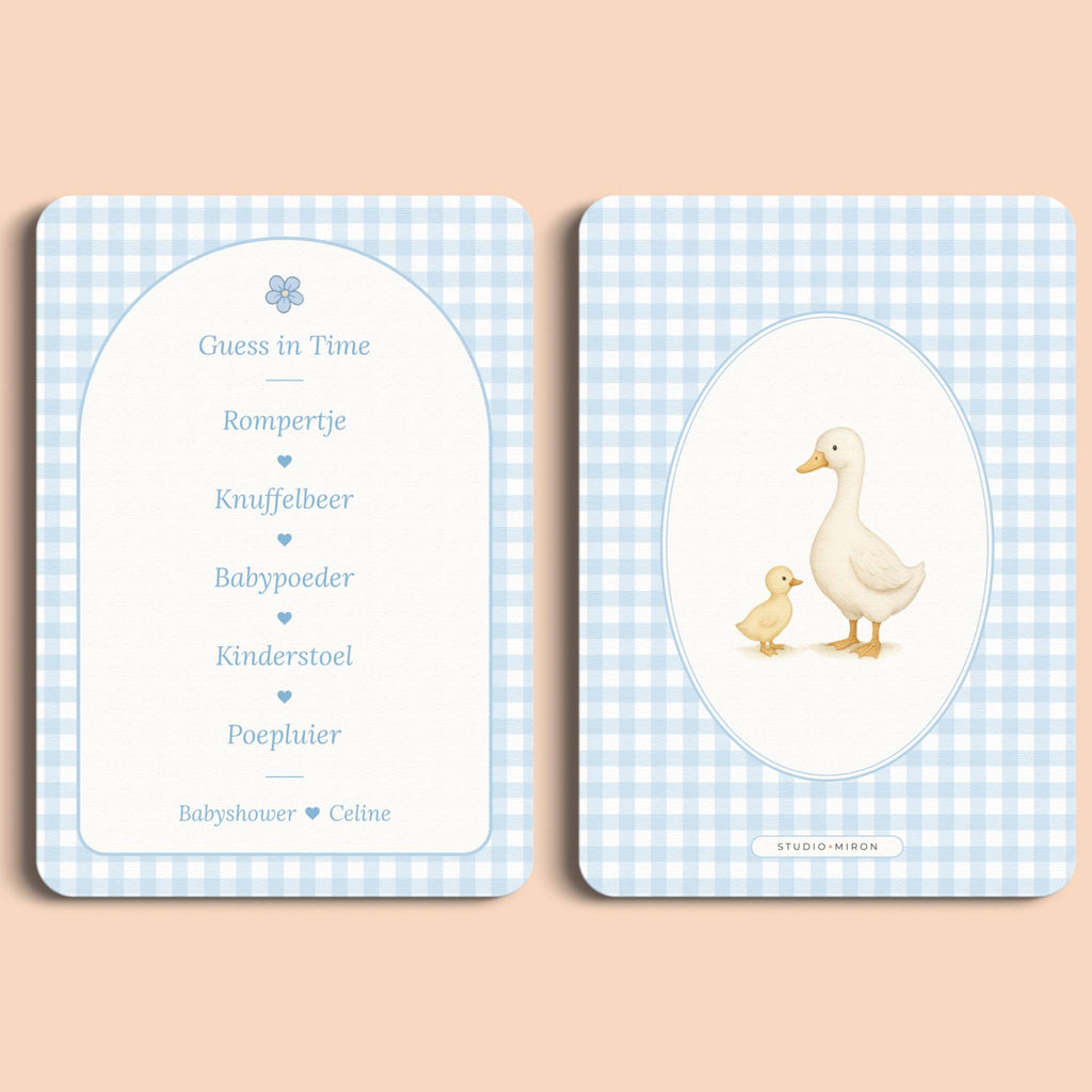 Guess in Time | Gingham Blauw