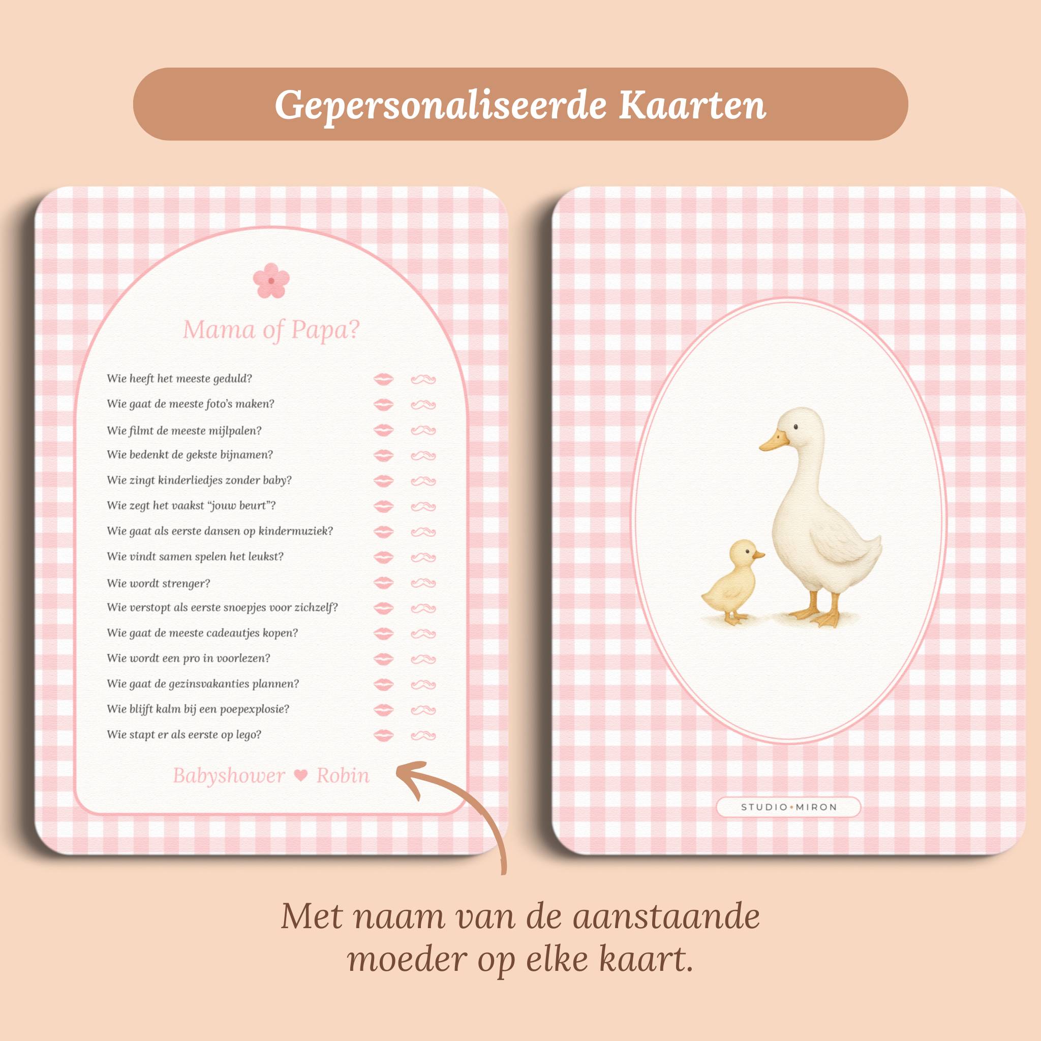 Mama of Papa | Gingham Roze