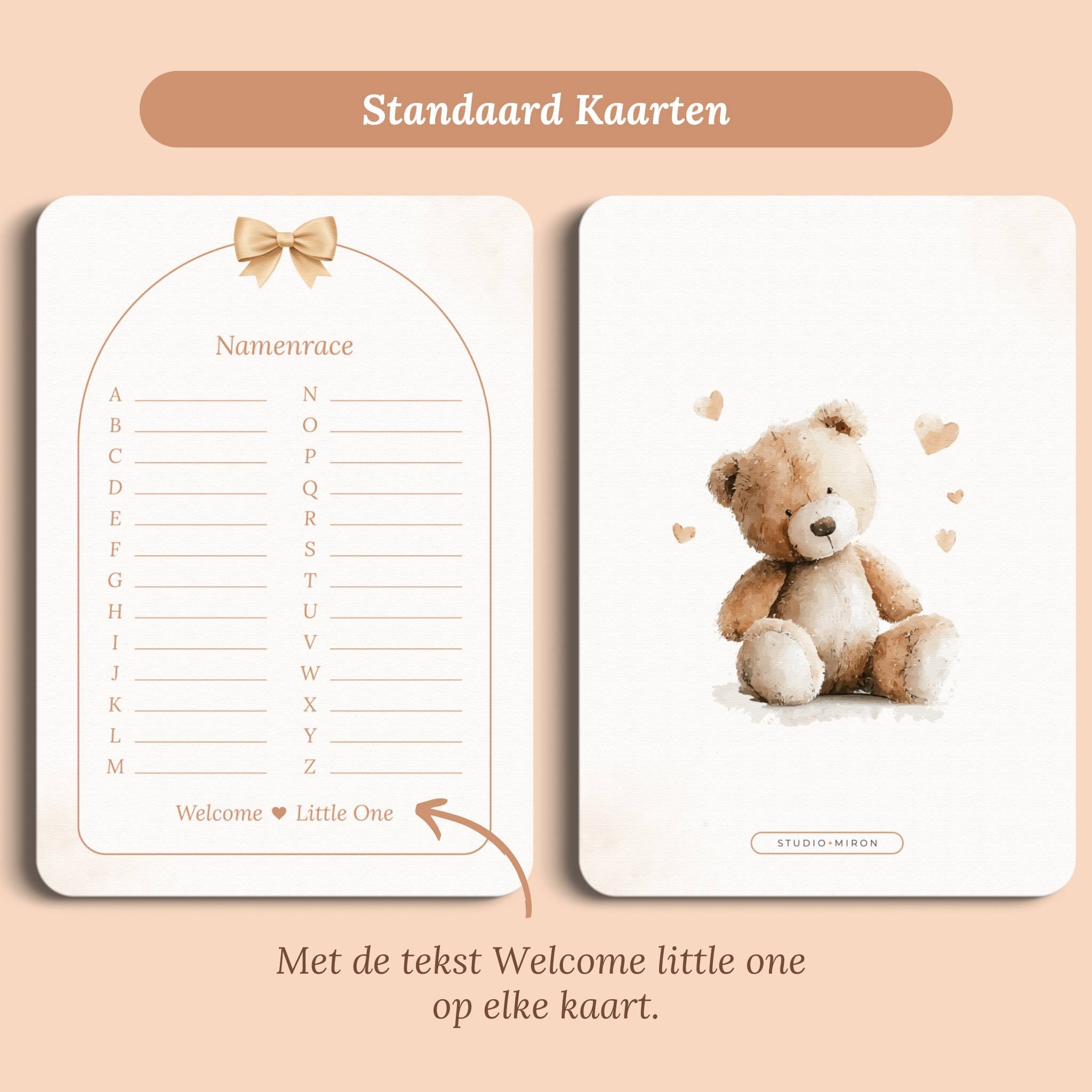 Babyshower Spil – Navneløbet | Boho Sløjfe