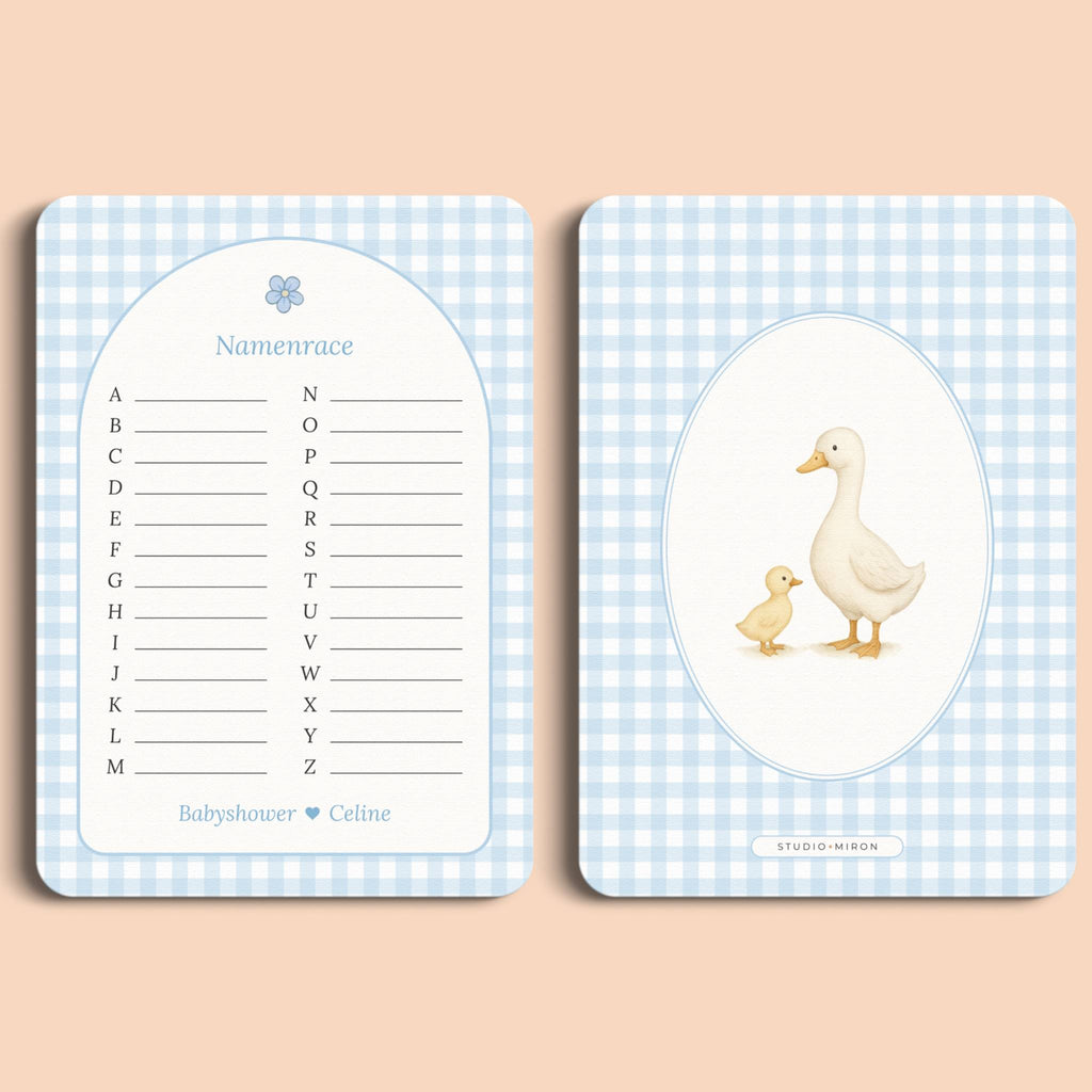 Namenrace | Gingham Blauw