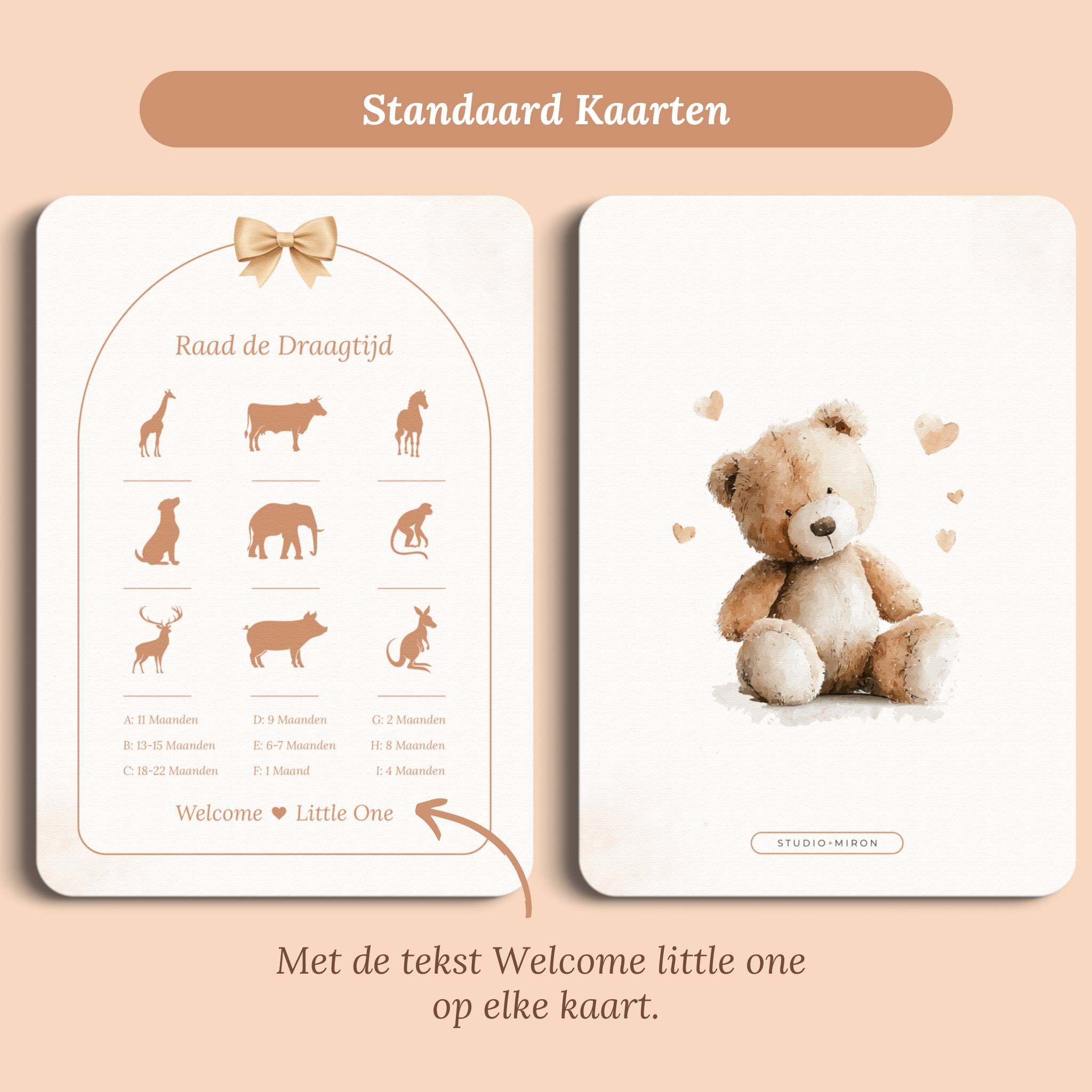 Babyshower Spil – Gæt Drægtighedstiden | Boho Sløjfe