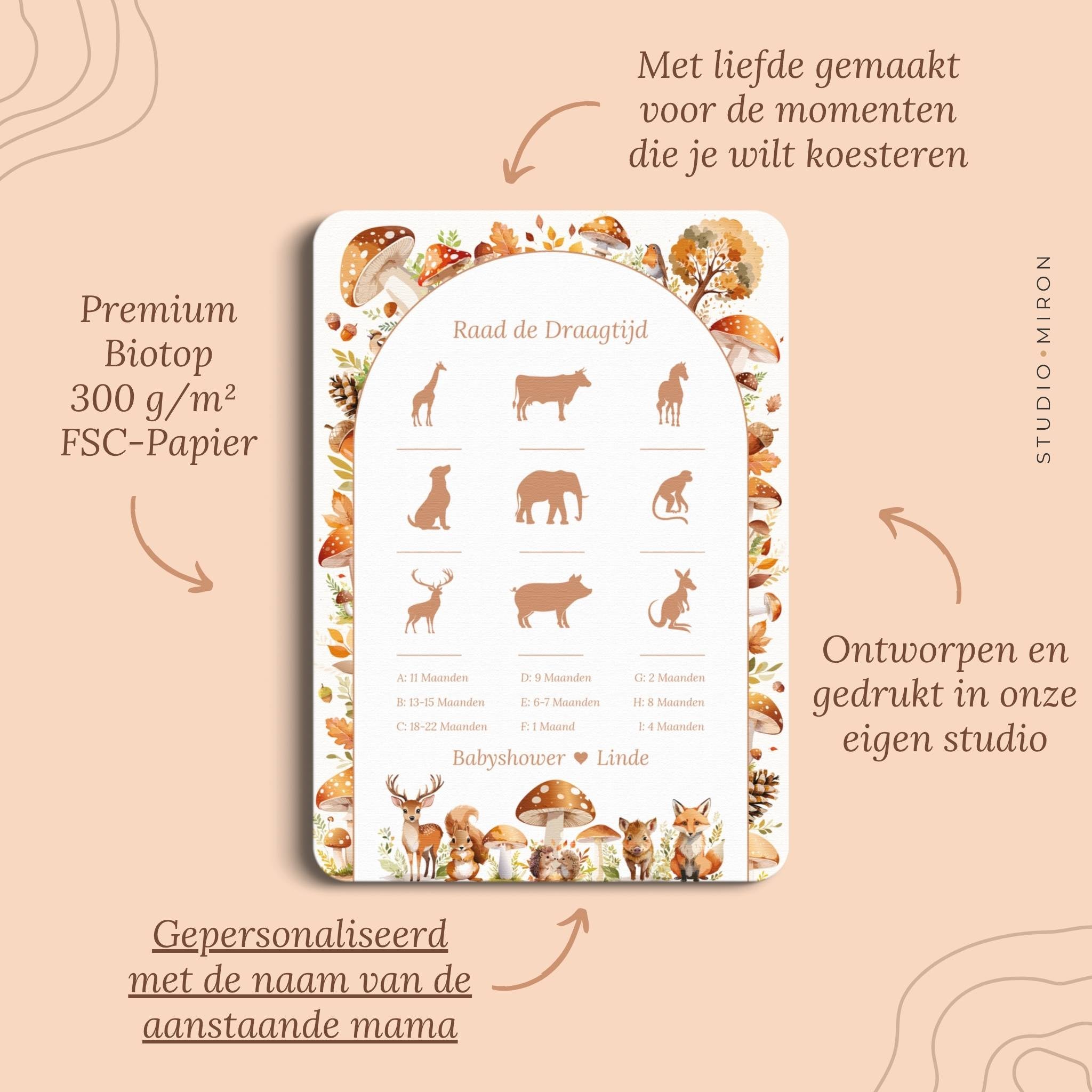 Raad de Draagtijd | Bosdieren